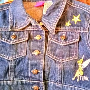 Disney Tinkerbell blue jean jacket